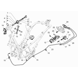 Piaggio Beverly 125 RST 4T 4V IE E3 2010-2015 Schlösser (EMEA)