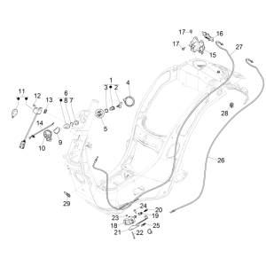 Barrieren für Vespa Erica 45 km/h E5 2021 (EMEA)