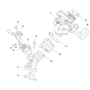 Vergaser Vespa Primavera 4-Takt 3-Ventil (Euro4 Inspritzung iget)