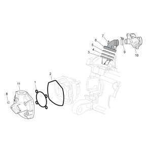 Gasschieber Aprilia SR 50 H2O ie+Vergaser 2004-2009