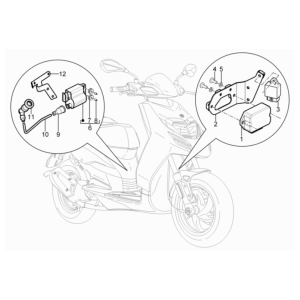 Spannungsregler - Zündspule - Elektronische Teile Piaggio Typhoon 50 2-Takt Euro 3 2011