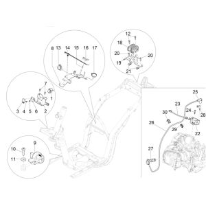 Piaggio Liberty 125 4-Takt 3V IE ABS elektronische Steuergeräte (IGET Euro 5)