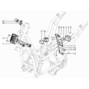 Spannungsregler - Elektronische Steuergeräte - HS-Zündspule Piaggio Beverly 125 RST 4T 4V IE E3 2010-2015 (EMEA)