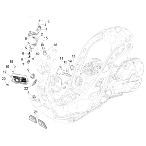 Spannungsregler - Elektronische Steuergeräte - HS-Zündspule Vespa GTS 125 4T E5 ABS 2021 (EMEA)