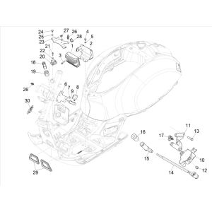 Spannungsregler Vespa GTS 300 HPE 4T 4V IE ABS E4 2019 (EMEA)