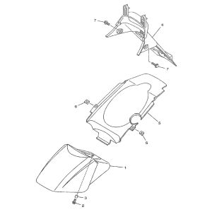 Kotflügel Yamaha Neo's 2-Takt (2003 bis 2008)