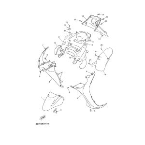 Kotflügel Yamaha Neos 4-Takt (nach 2008)