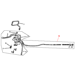 Spiegel links Znen Grand Retro 125