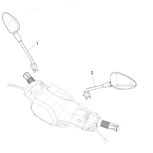 Spiegel Vespa Sprint 150 3V IE ABS Euro 3 2015