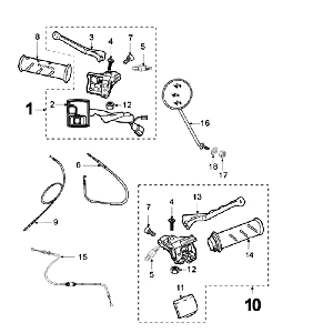 Spiegel Peugeot Fox Lieferung Rot