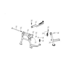Standard-Kickstarter Kymco Grand Dink 2-Takt Titanium
