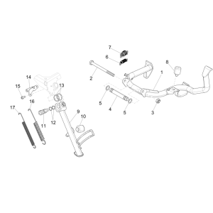 Standard Vespa GTS 250 dh 2005-2016 (ohne ABS)