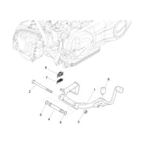 Haupständer Vespa Primavera 4-Takt 3-Ventil (Euro4-Einspritzung iget)