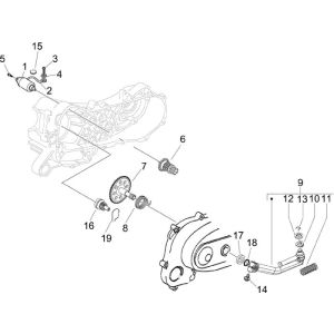 Starter - Kickstarter Piaggio Liberty 4-Takt