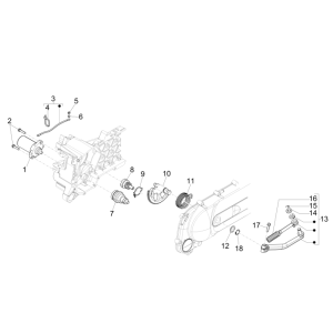 Start - Elektrostart Piaggio Zip 50 SP 2006-2013