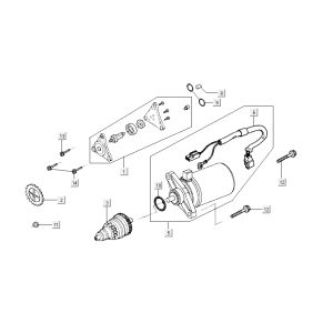 Starterölpumpe Kymco Sento 4-Takt Weiß