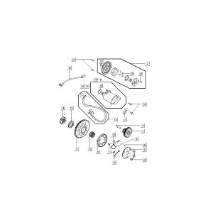 Starter - Ölpumpe Kymco New Sento 4-Takt 50i Blau