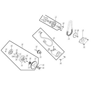 Anlasserölpumpe AGILITY 16+ 4T 200i Matt Metallic Hellblau