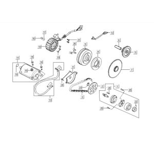 Anlasser - Generator Kymco Grand Dink 250cc