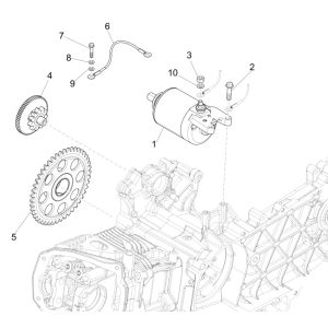 Piaggio Liberty 125 4-Takt 3V IE ABS-Startermotor (IGET Euro 5)