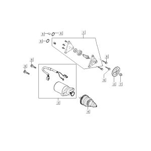 Starter Kymco Agility 12' 4-Takt schwarz