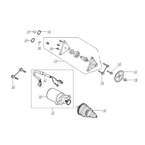 Starter Kymco Agility 16'+ 4-Takt-Einspritzung euro4 Rot