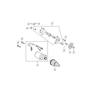 Anlasser Kymco Agility FR 12" 4-Takt euro4 weiß
