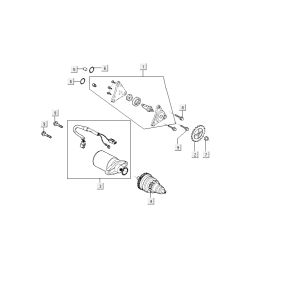 Starter Kymco Carry 4-Takt weiß