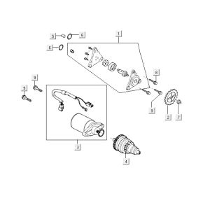 Starter Kymco Vitality 4t ac diamantschwarz