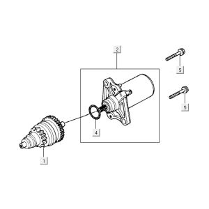 Starter Kymco ZX 2t Wechselstrom blau limitiert