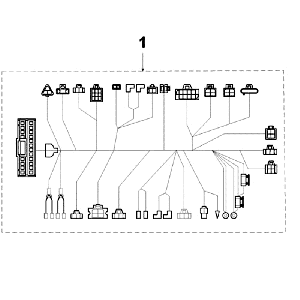 Stecker Kabelbaum Kokusan CDI Peugeot New Vivacity 2-Takt Dunkelblau