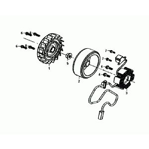 STERNANKER/SCHWUNGRAD Sym Orbit II Euro 4 Mattgrau