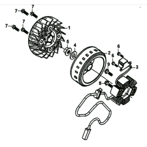 Sternanker/Schwungrad Sym Symphony ST 125I E4