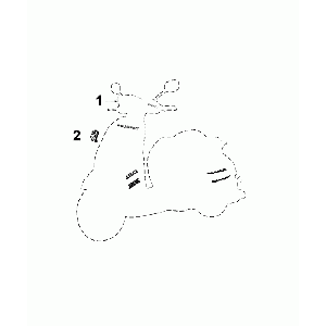 Aufkleber Peugeot Django Tinte Schwarz R1