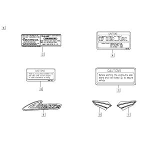 Aufkleber Kymco Agility 12' 4-Takt schwarz
