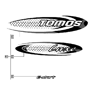 Stickerset Tomos LUXE EX (L0-L1)