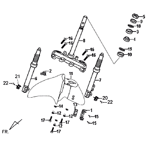 Strg Stem Vorderkissen Sym Symphony (WH871) weiß