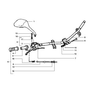 Lenkradteile Gilera Runner 98-2005 2-Takt