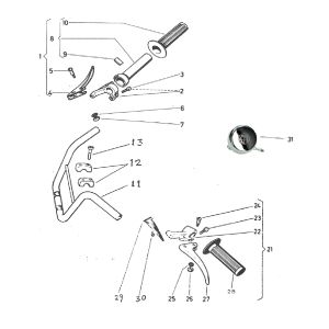 Stuur - handels - bel Puch Maxi