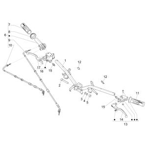 Lenkrad - Bremspumpen Piaggio Liberty 125 4-Takt 3V IE ABS (IGET Euro 5)