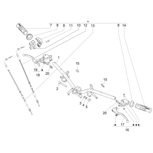 Lenkrad - Piaggio Liberty 50 4-Takt-Bremspumpen (IGET Euro 5)