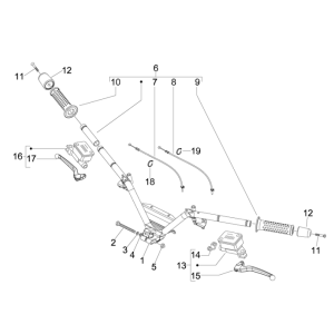 Lenker - Bremspumpen Piaggio MP3 300LT Sport 2009-2014