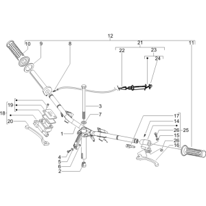 Lenkrad - Bremspumpen Piaggio Zip 50 SP 2006-2013