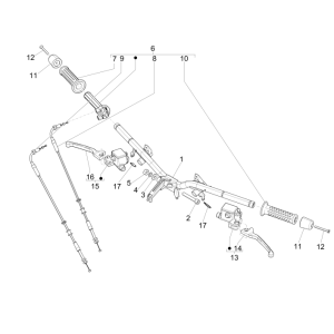 Lenker - Bremspumpen Vespa GTS 250 ie 2005-2016 (ohne ABS)