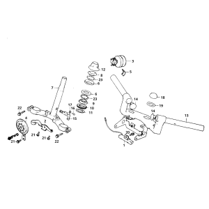 Lenkradkopfkronenstück Honda MB50/MB80