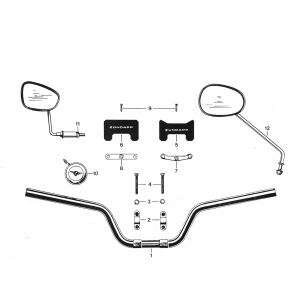 Lenkrad - Spiegel - Bel Zundapp 529 alle Typen