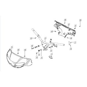 Lenker Kymco Activ 4-Takt rot-schwarz