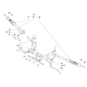 Lenkrad - Bremspumpen Piaggio MP3 300 HPE/300 HPE SPORT E5 ABS 2020-2022 (EMEA)