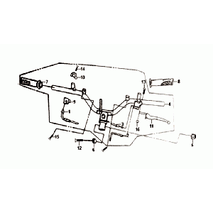 LENKBIEGE/BREMSHEBEL/KABEL Sym Orbit II Euro 4 Mattgrau