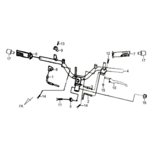 Lenkhebel/ Bremshebel/ Seile Sym X'PRO 125